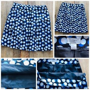 Loft 19” lined skirt, side zipper!